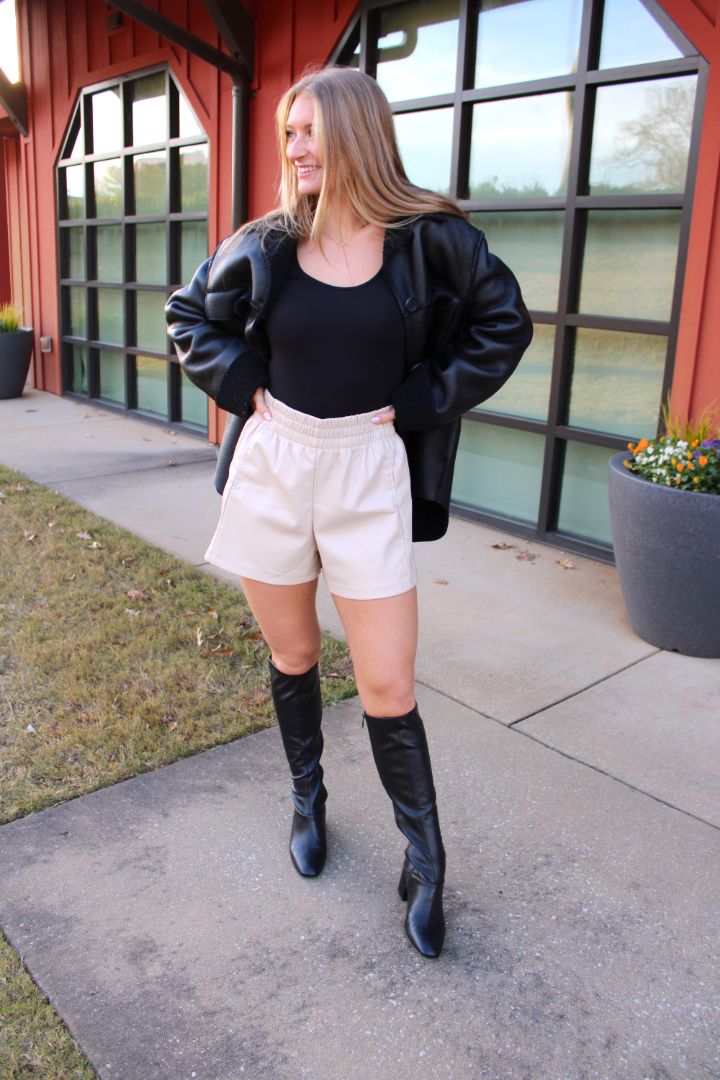 Lana Leather Shorts