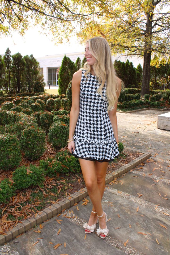 Harmony Houndstooth Dress