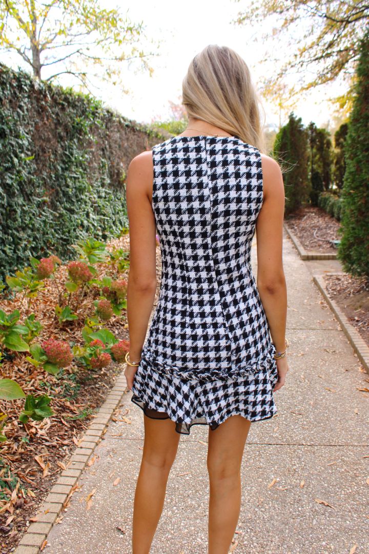 Harmony Houndstooth Dress