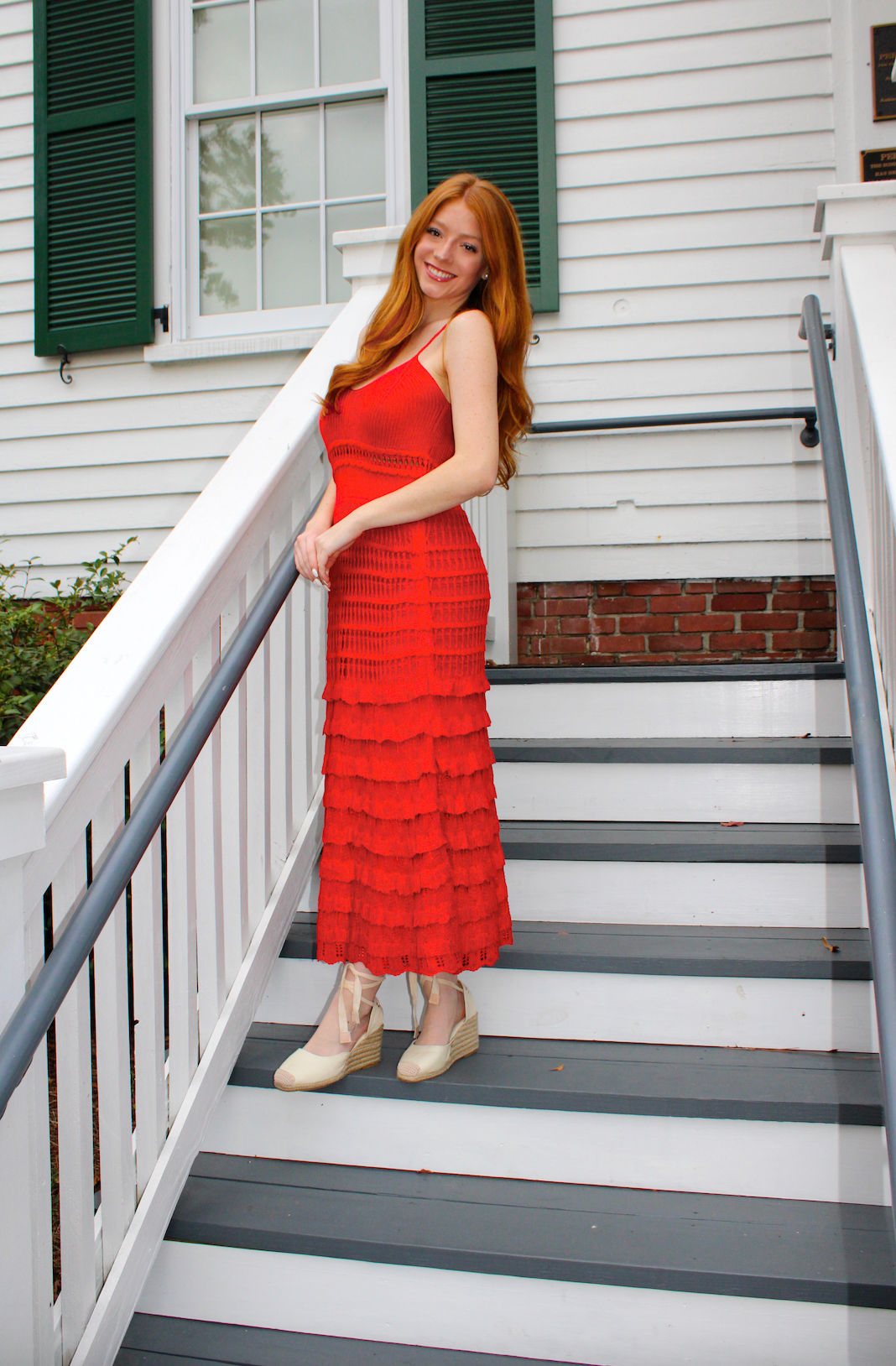 Mary Red Midi Dress