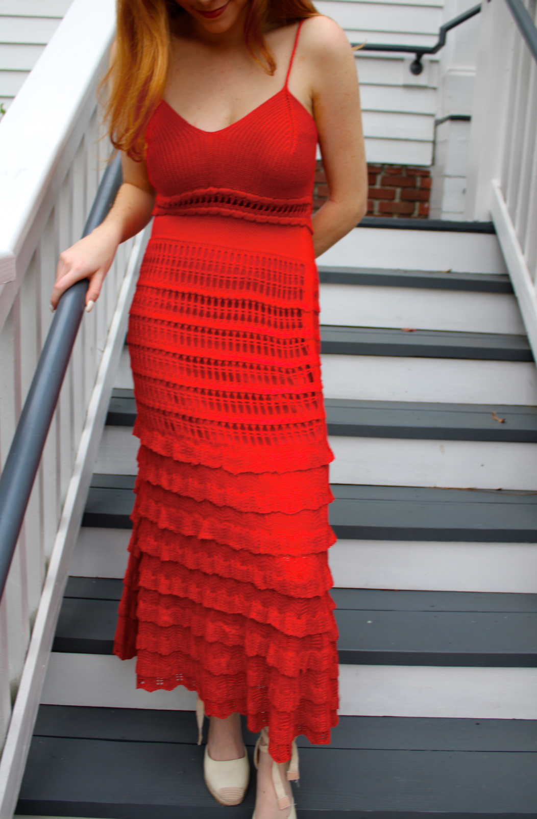 Mary Red Midi Dress