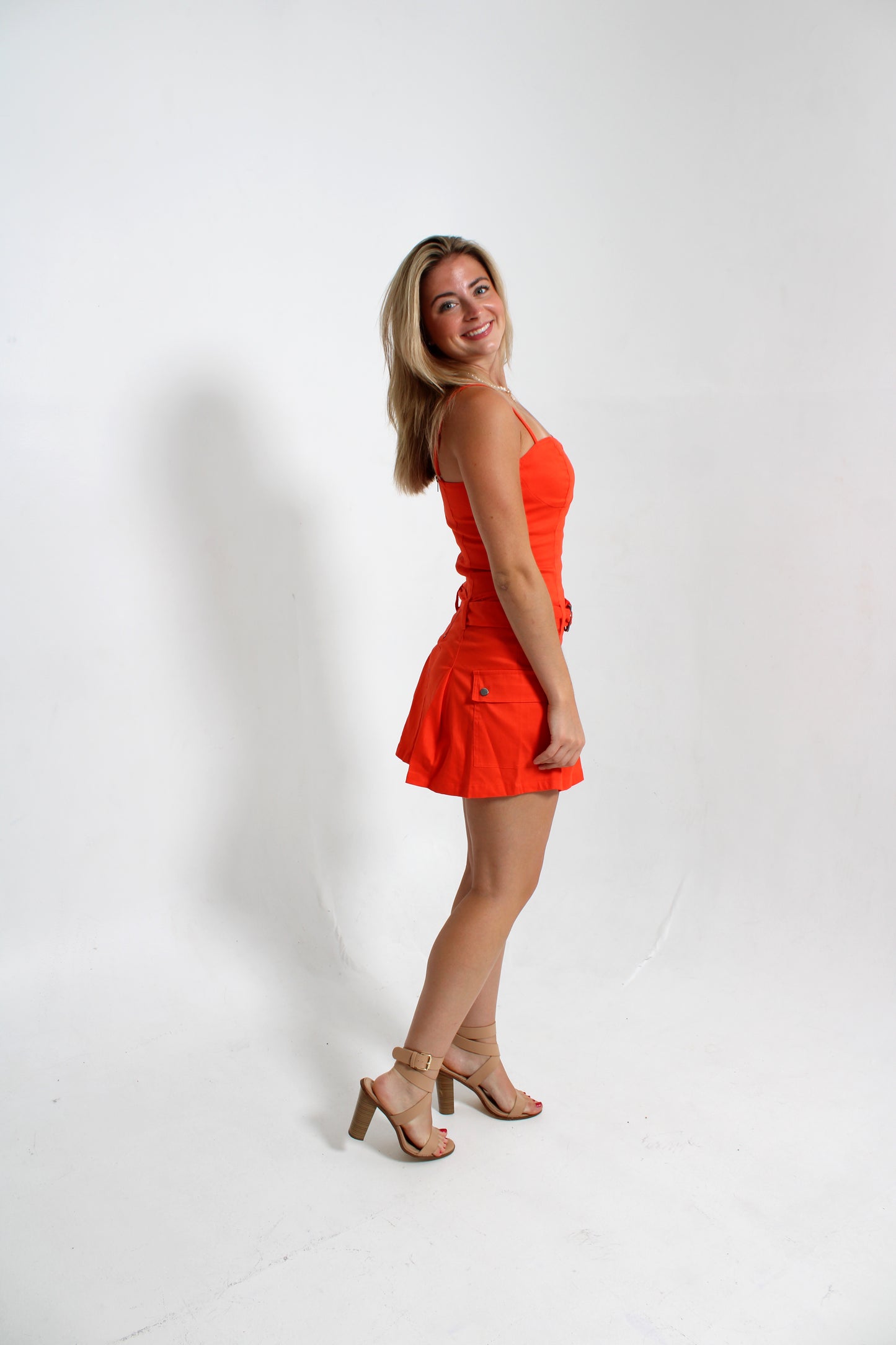 Touchdown Orange Dress