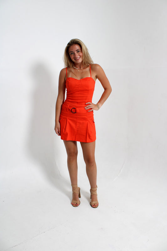 Touchdown Orange Dress