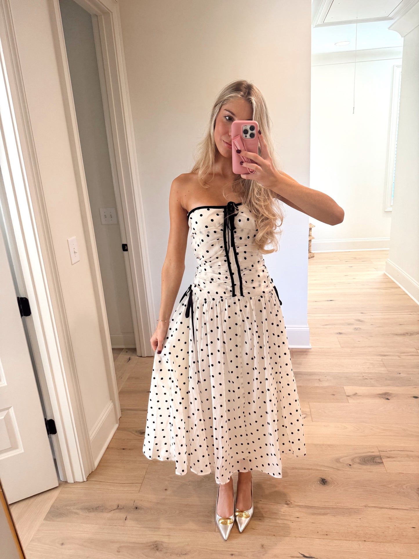 Having Fun Polka Dot Dress