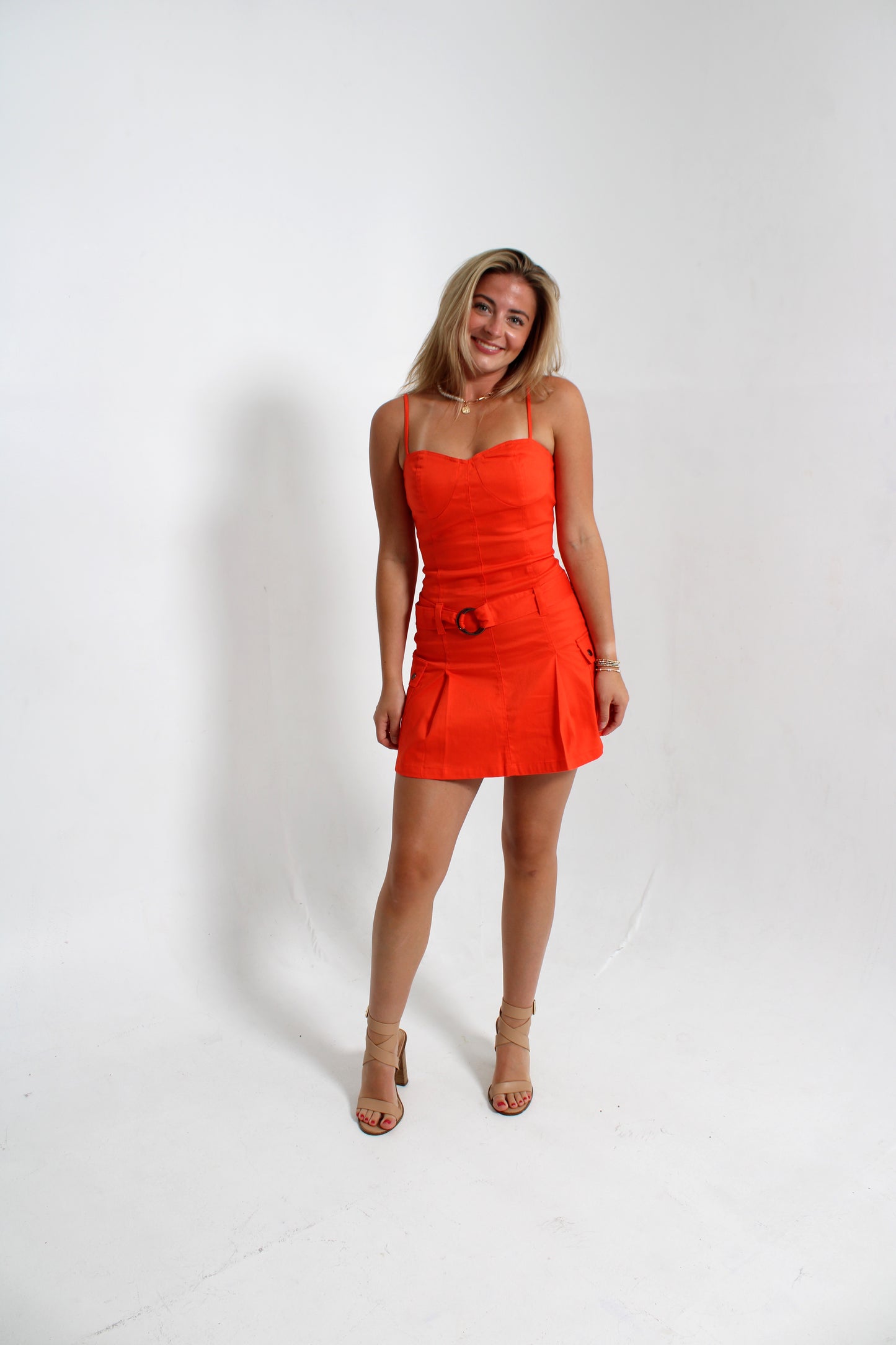 Touchdown Orange Dress