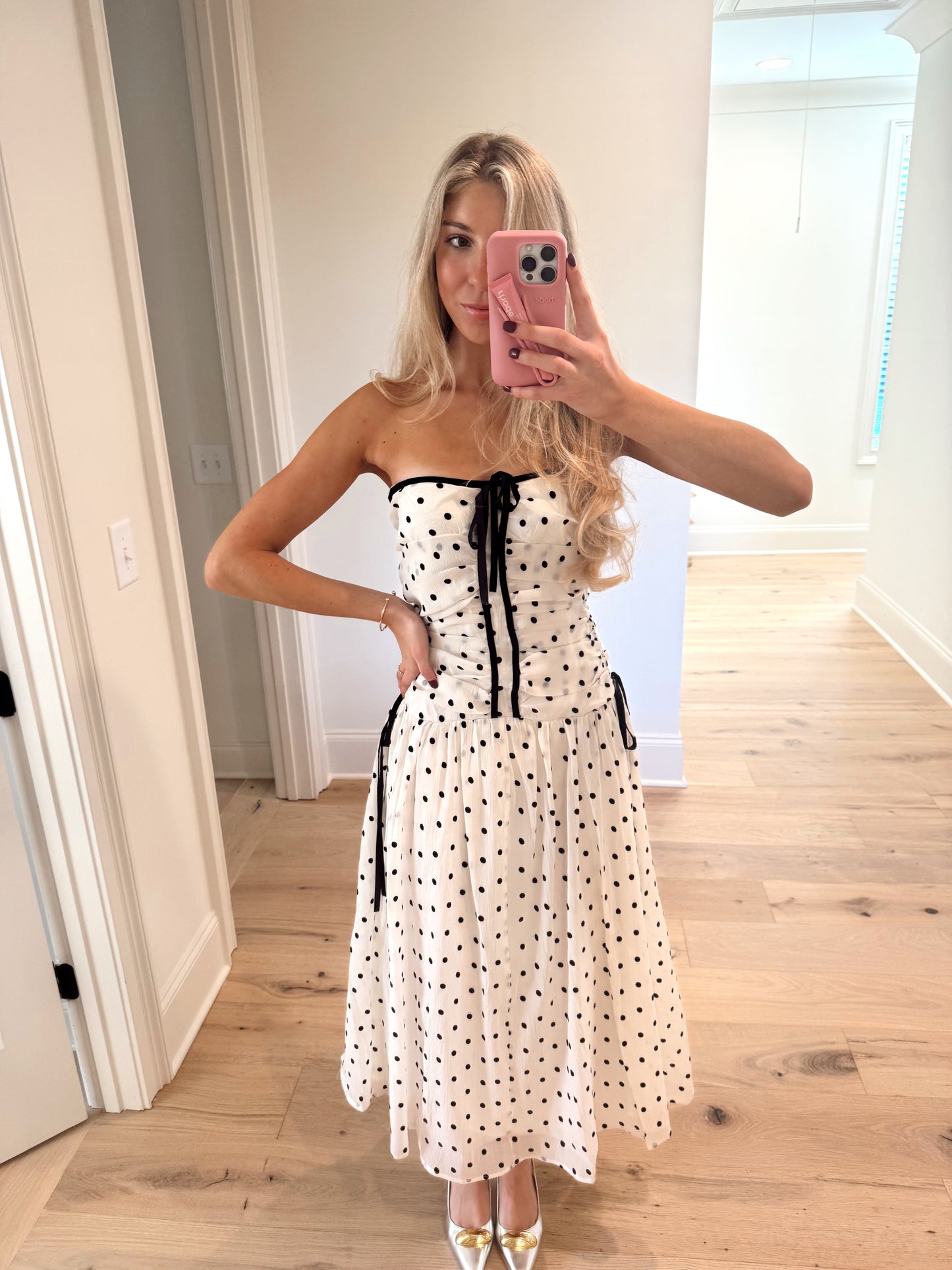 Having Fun Polka Dot Dress