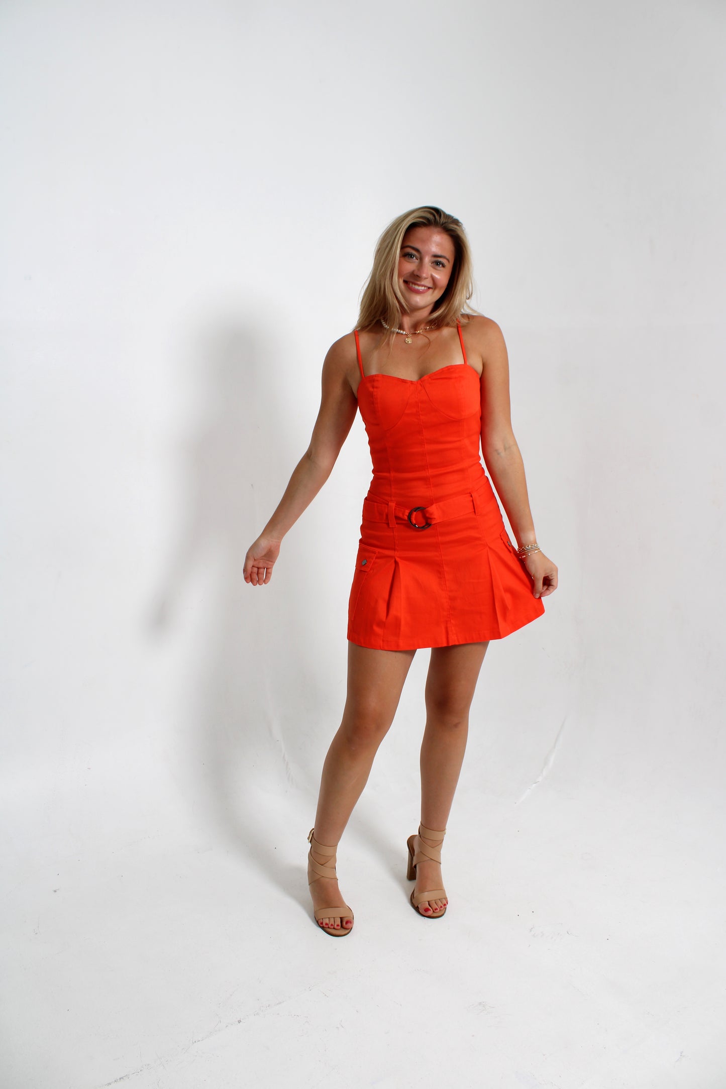 Touchdown Orange Dress