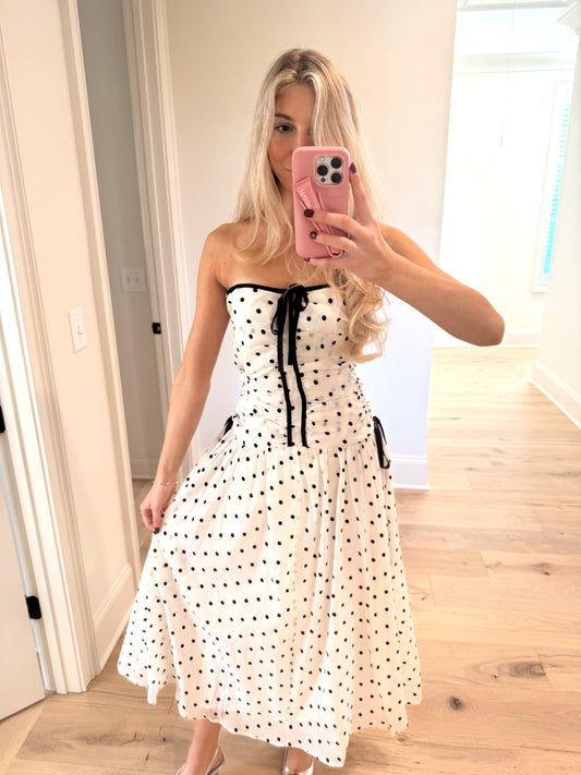 Having Fun Polka Dot Dress