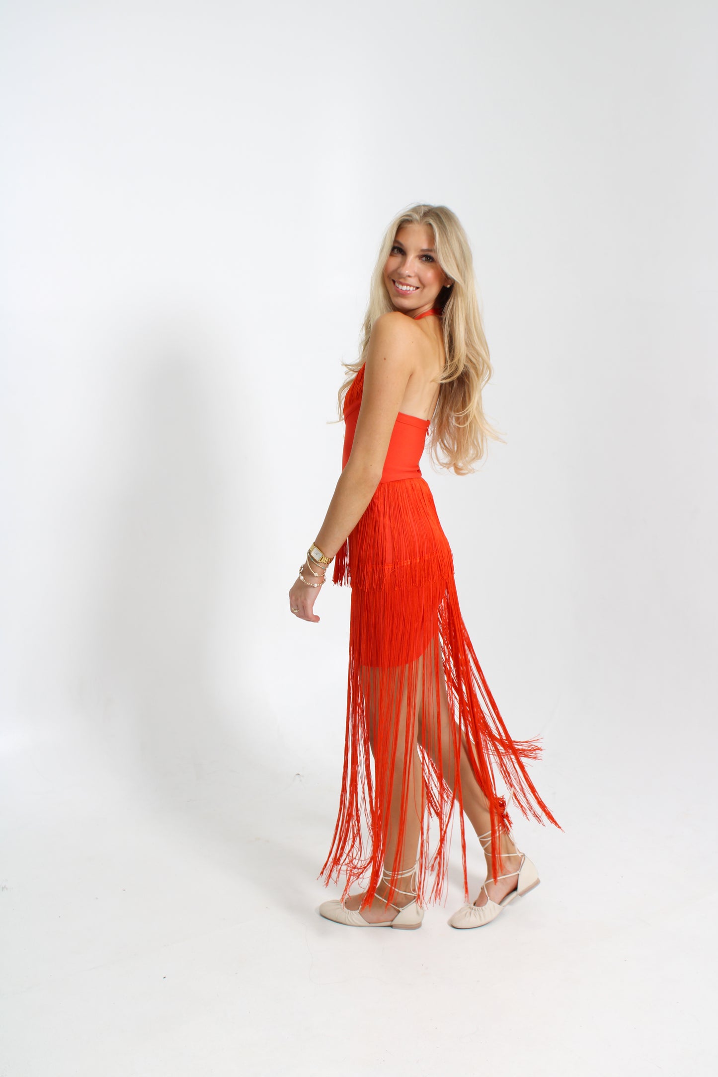 Fun in Fringe Dress