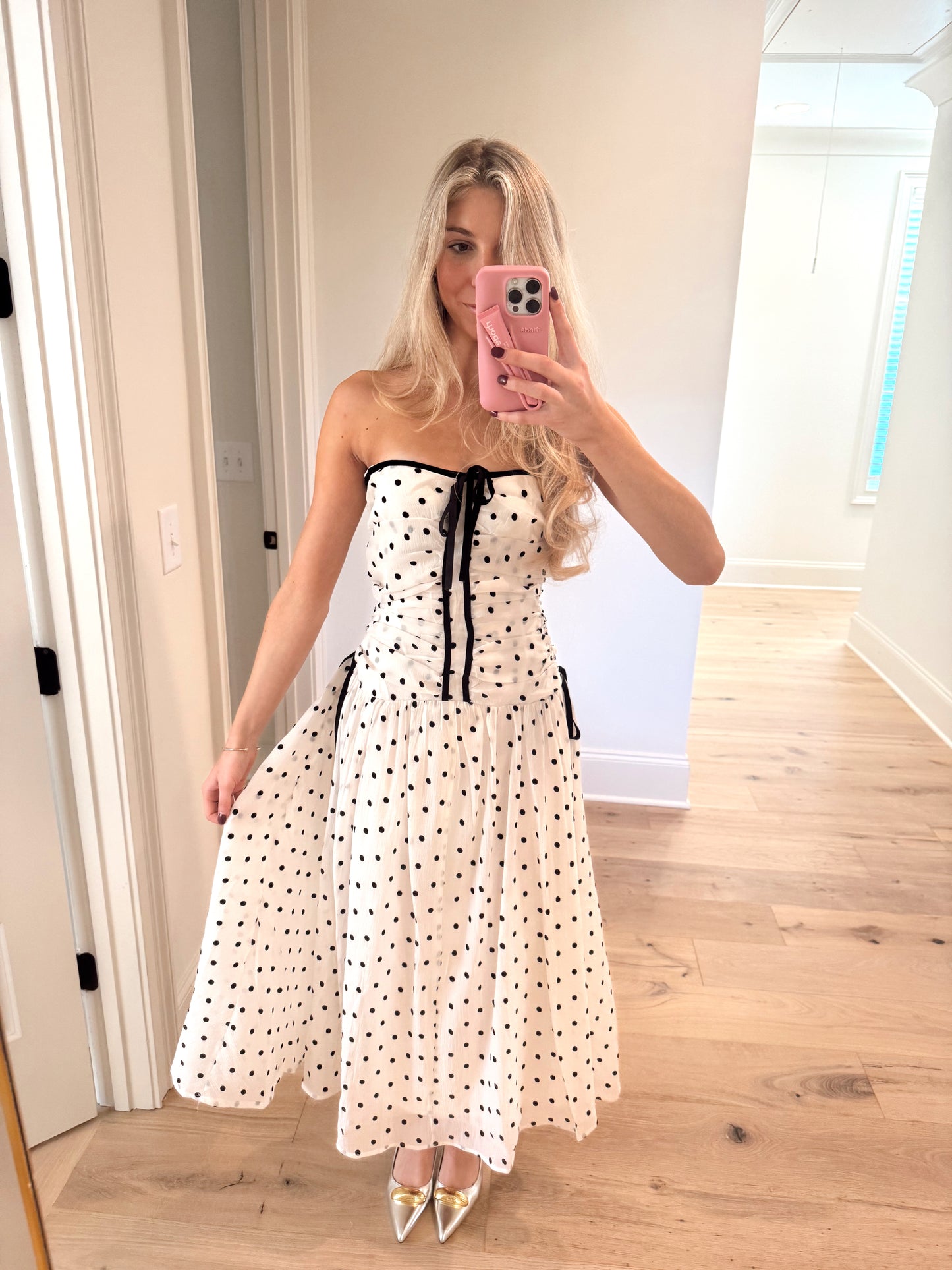 Having Fun Polka Dot Dress