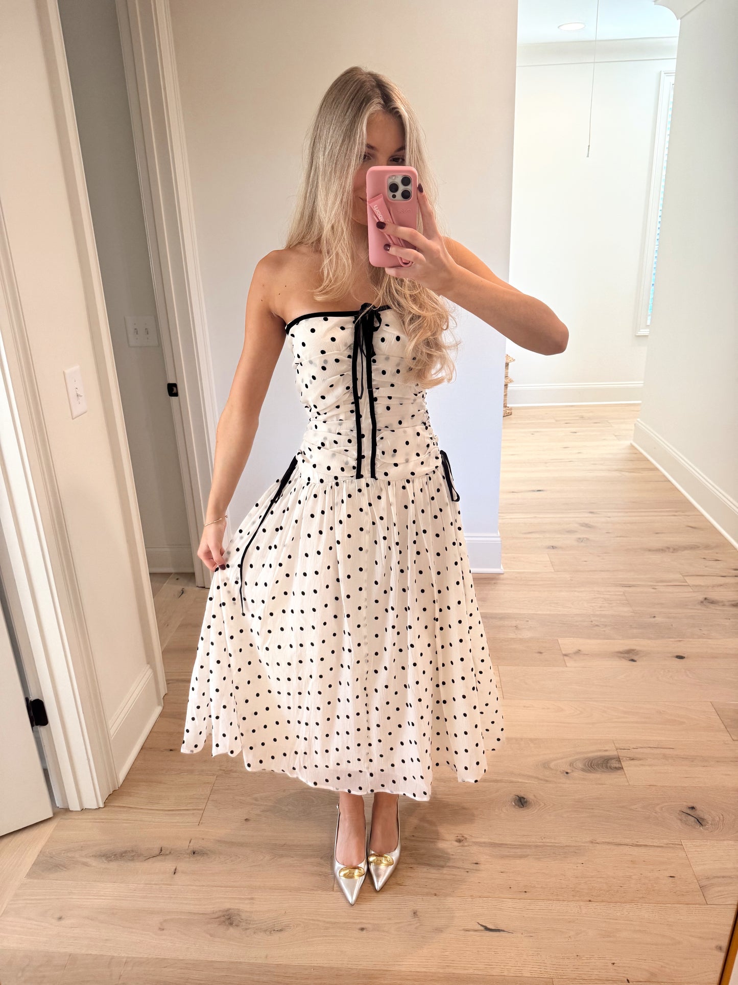 Having Fun Polka Dot Dress